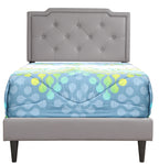Casual Twin Bed In Light Grey Finish