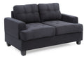 Cozy Transitional Loveseat For Two