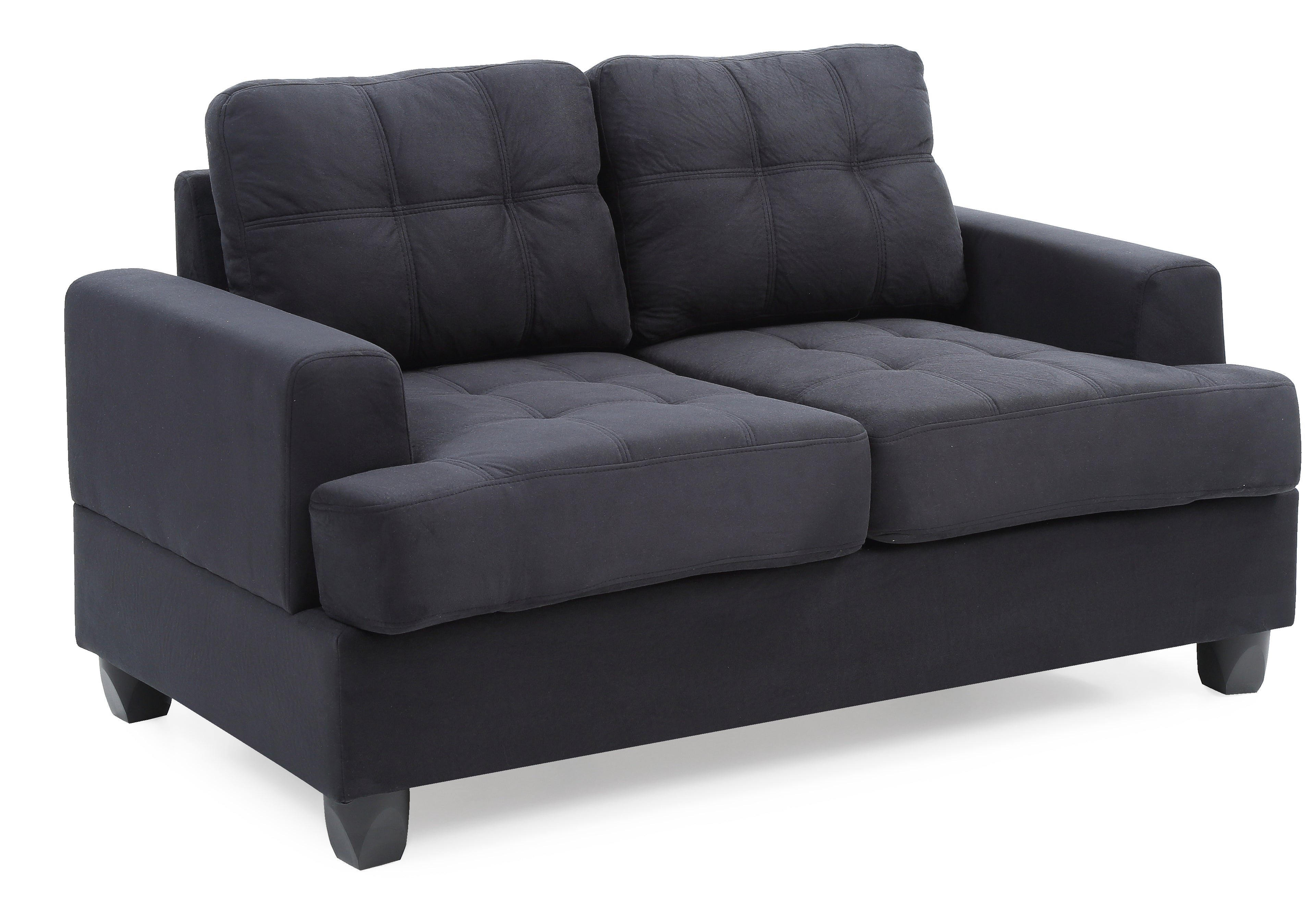 Cozy Transitional Loveseat For Two