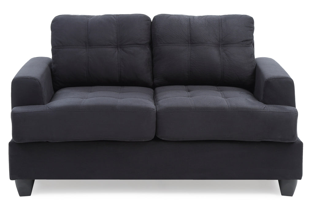 Cozy Transitional Loveseat For Two