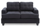 Cozy Transitional Loveseat For Two