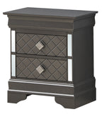 Chic Metallic Nightstand