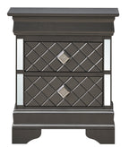 Chic Metallic Nightstand