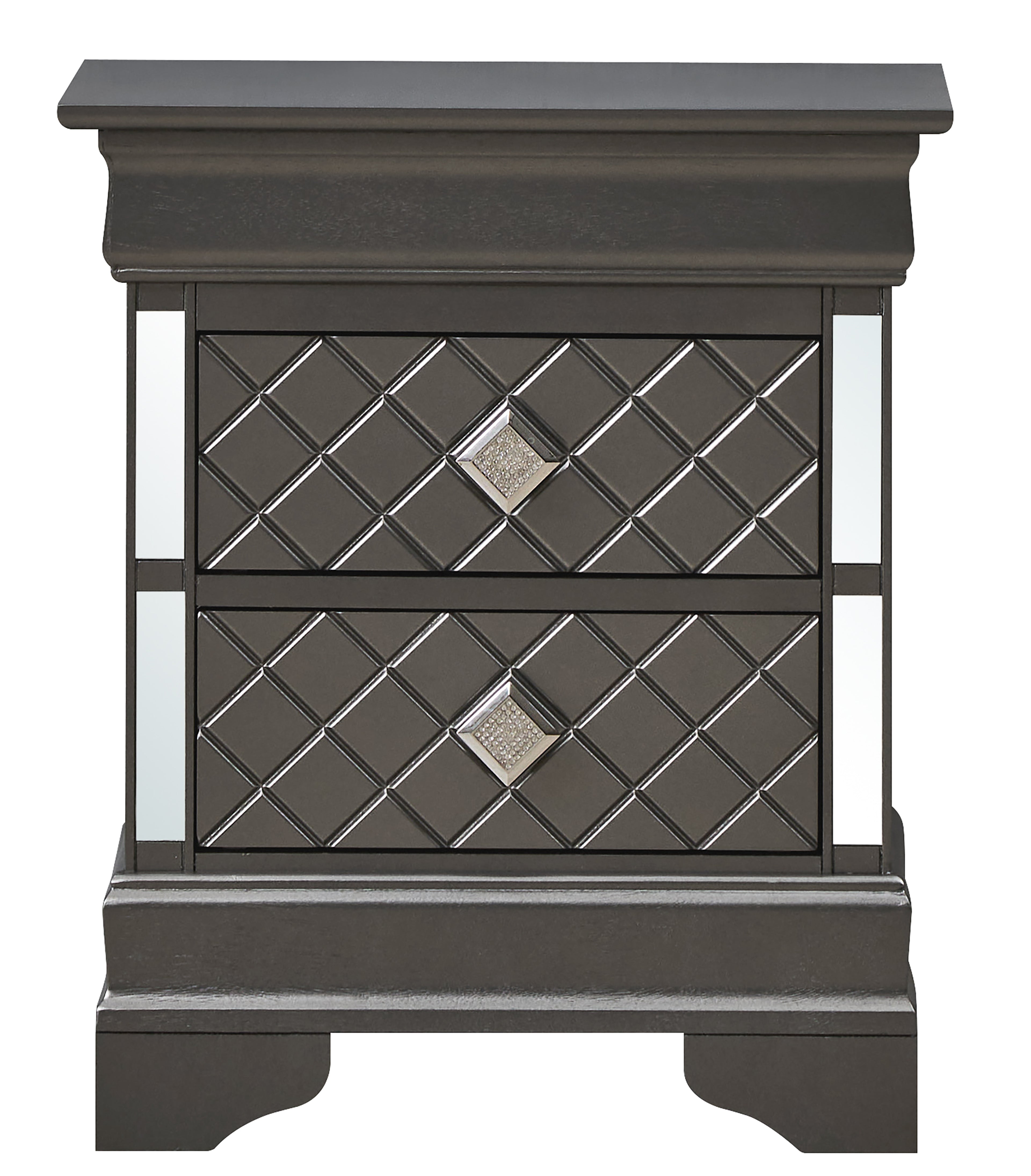 Chic Metallic Nightstand
