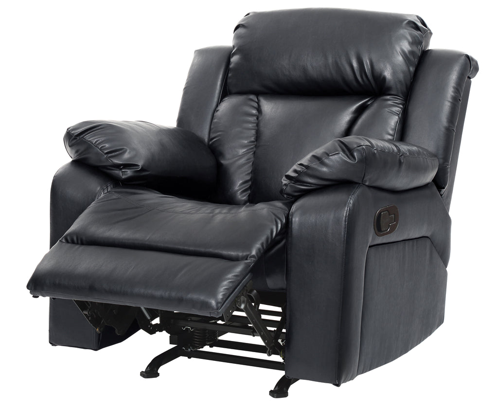 Elegant Padded Arm Recliner
