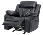 Elegant Padded Arm Recliner