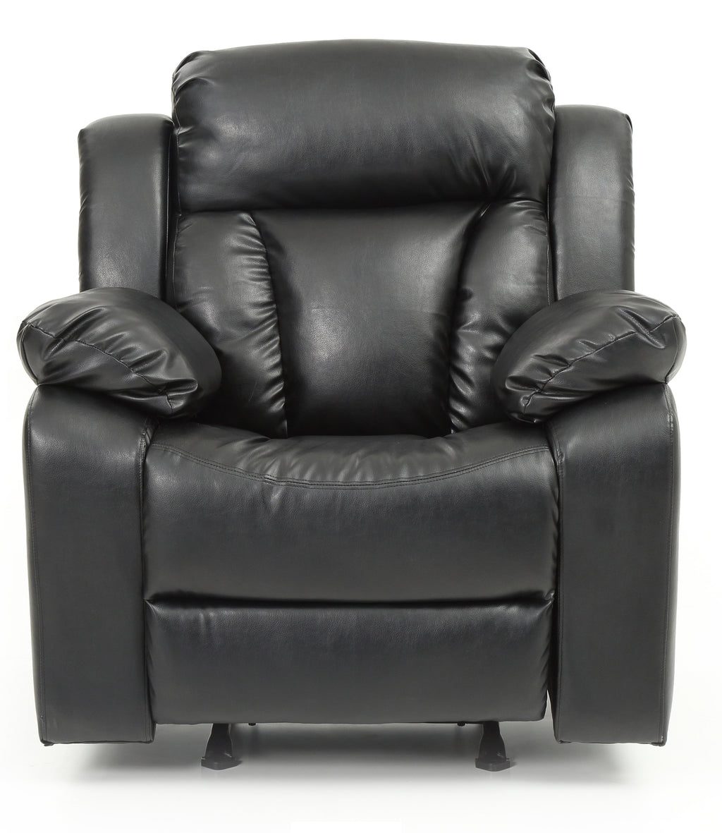 Elegant Padded Arm Recliner