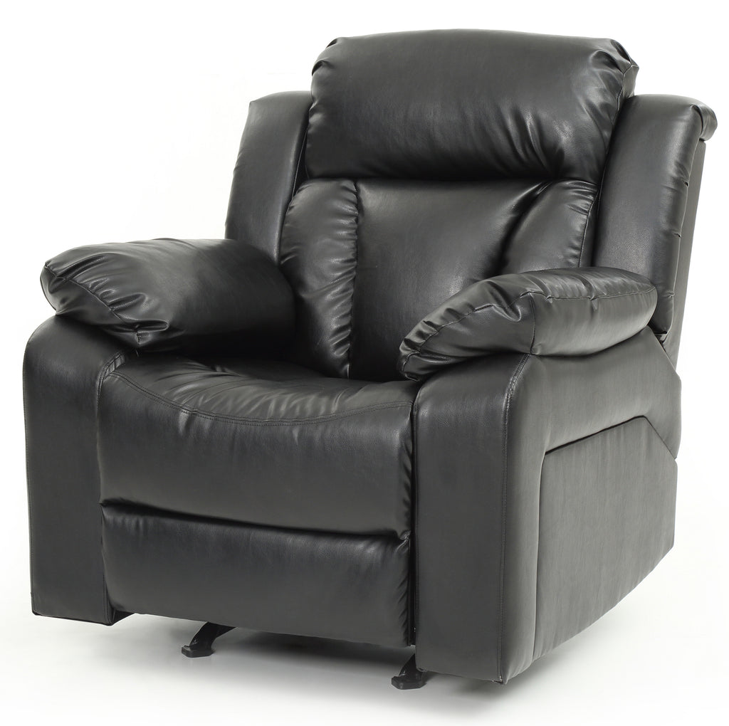 Elegant Padded Arm Recliner
