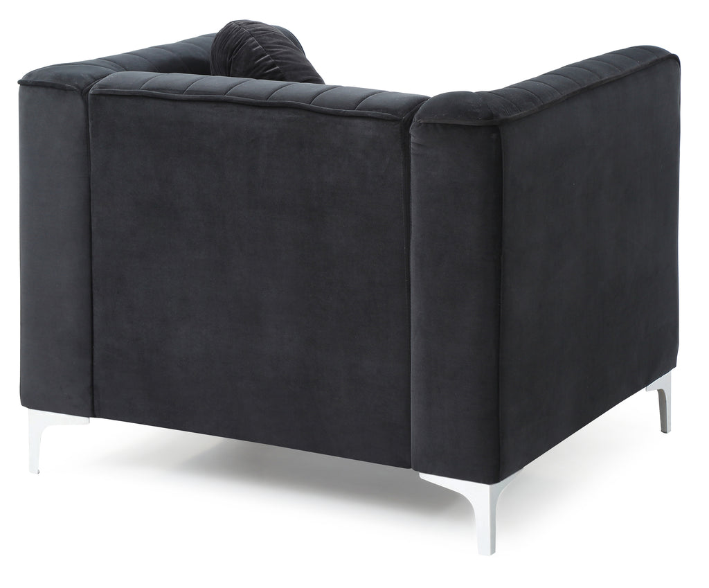 Sleek Modern Sloped Armchair