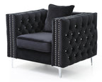 Sleek Contemporary Track Arm Chair