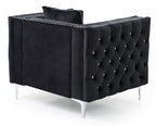 Sleek Contemporary Track Arm Chair