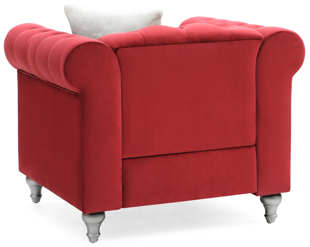 Elegant Burgundy Armchair For Relaxation