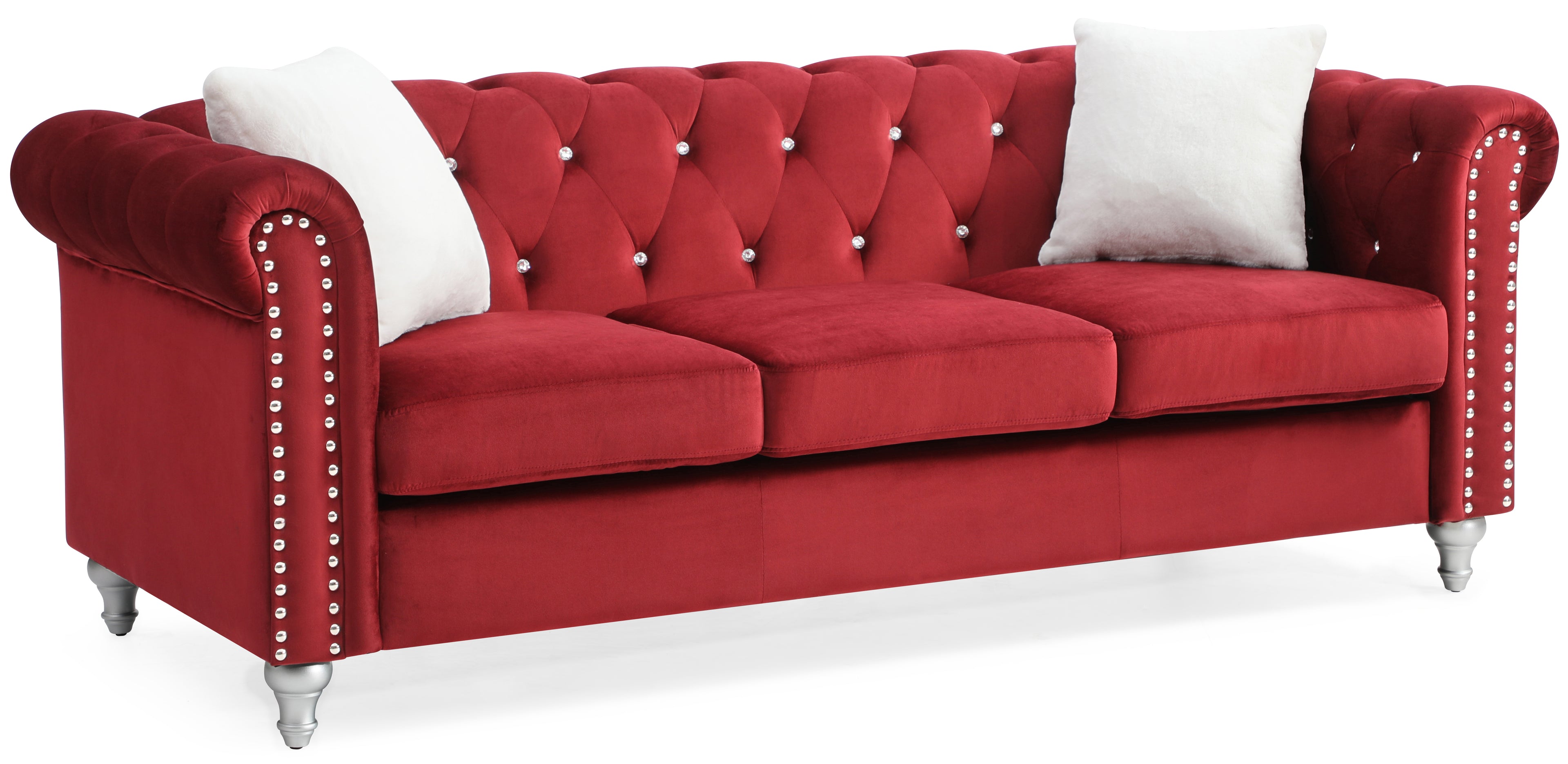 Raisa G869A-S Sofa - Burgundy