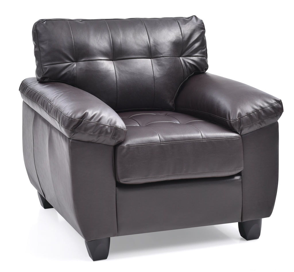 Contemporary Padded Chair In Cappuccino
