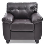 Contemporary Padded Chair In Cappuccino