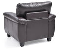 Contemporary Padded Chair In Cappuccino
