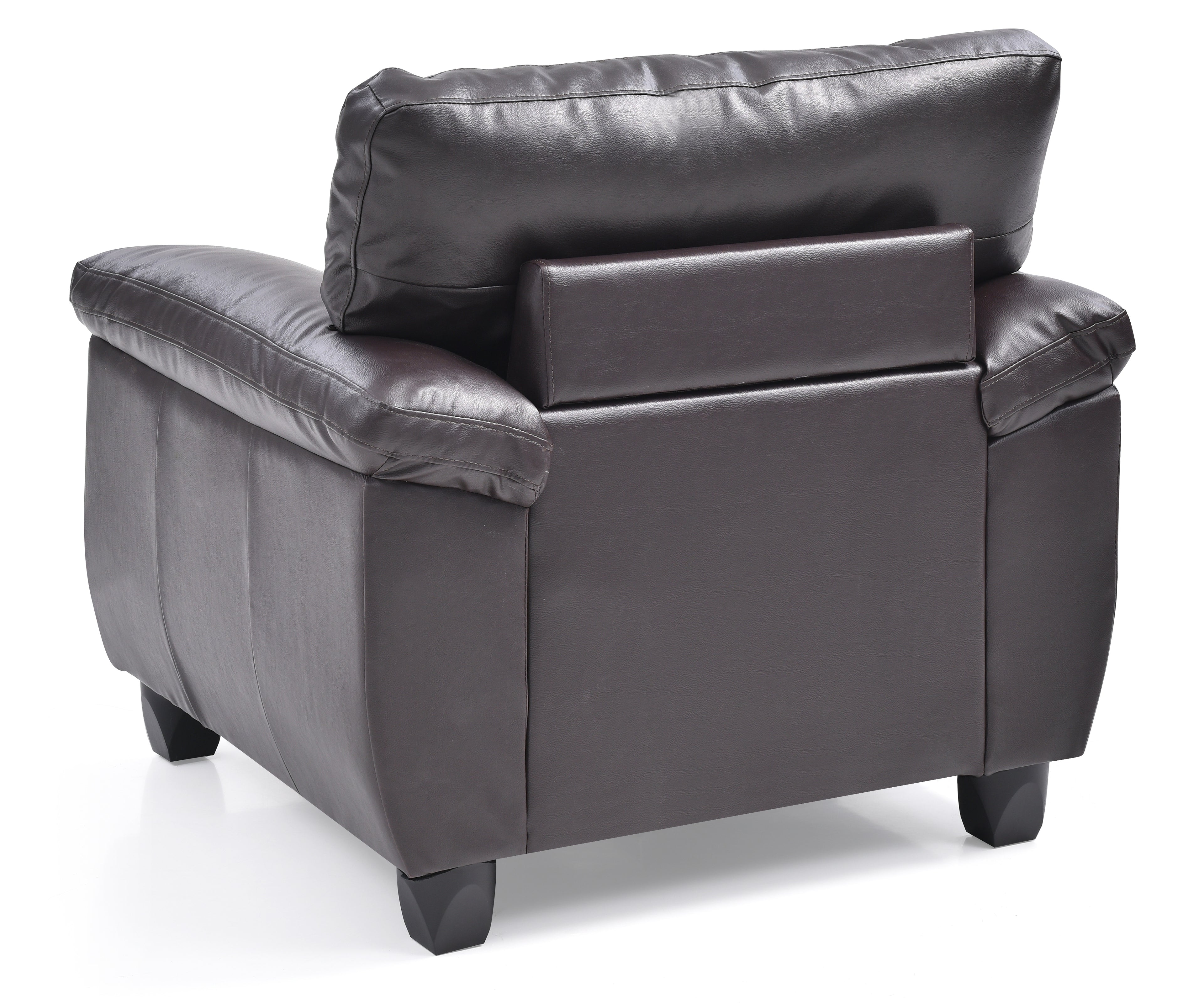 Contemporary Padded Chair In Cappuccino