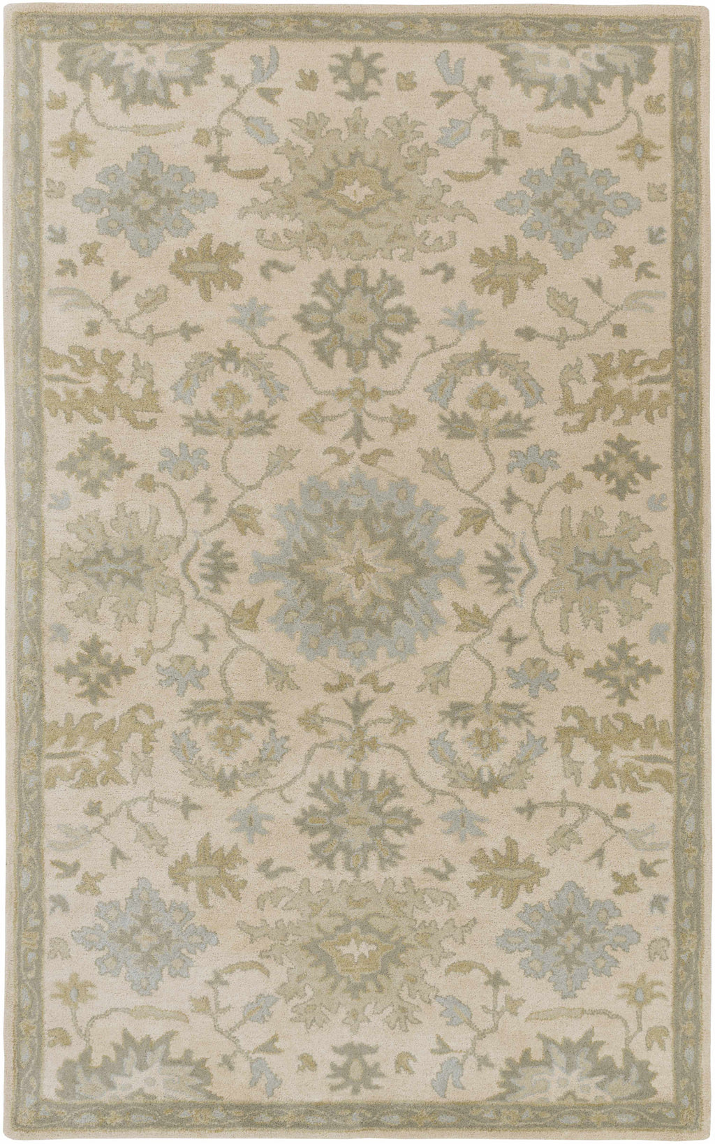 Hazen 1197 Hand Tufted Light Beige Wool Rug