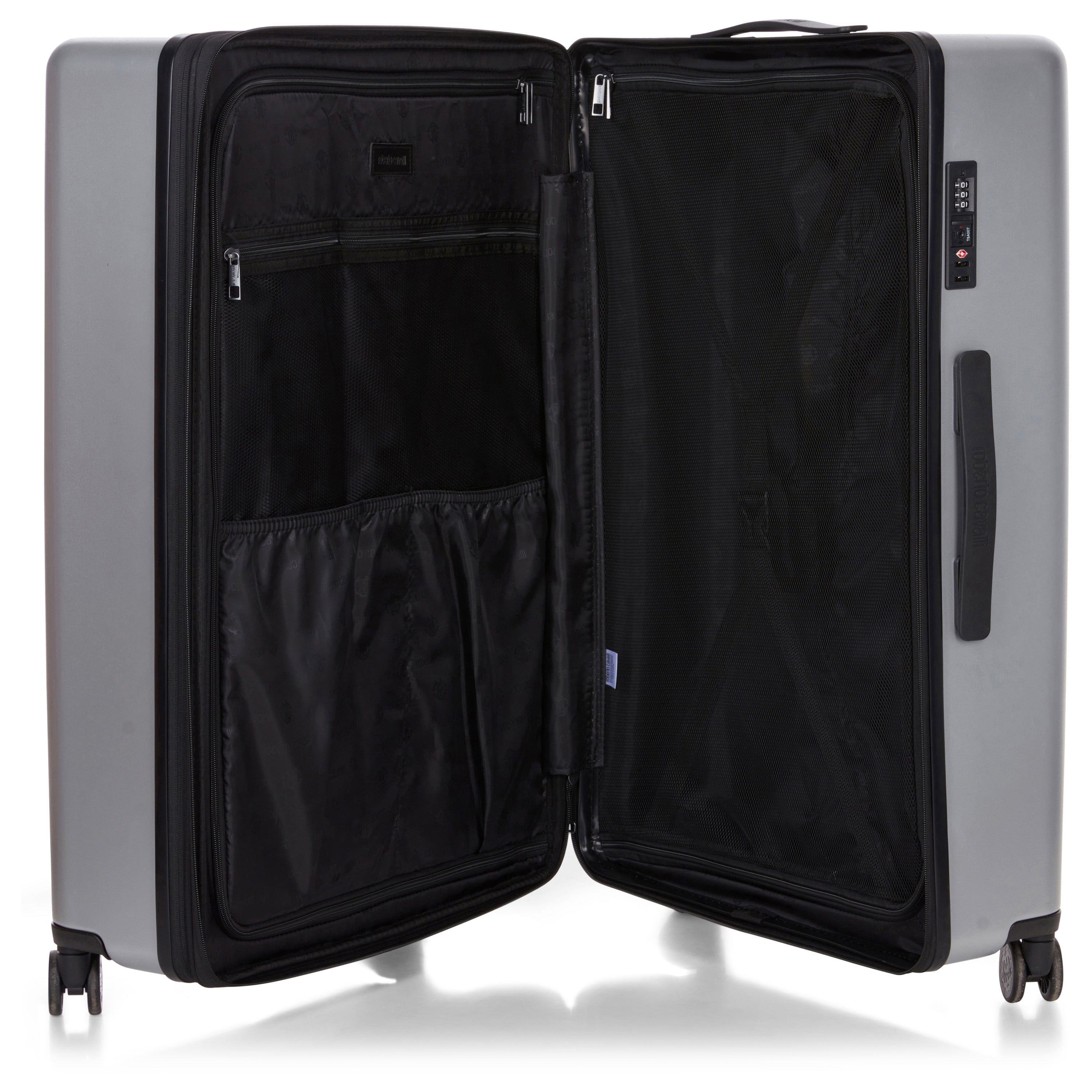 ROBERTO CAVALLI 3 Piece Luggage Set with Expandable Hard Shell & 8 Spinner Wheels