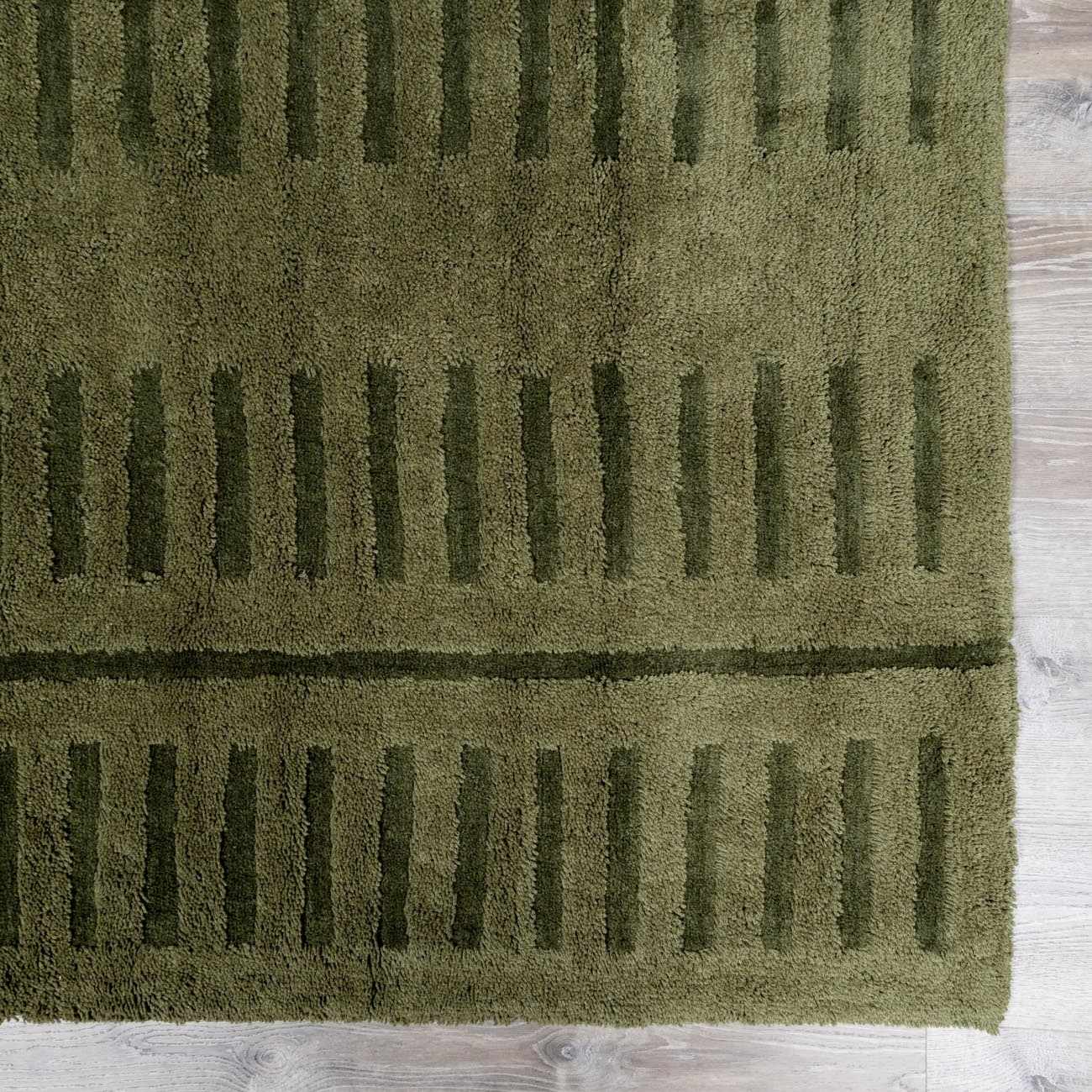 Washable Wool Rug - Green - Clearance