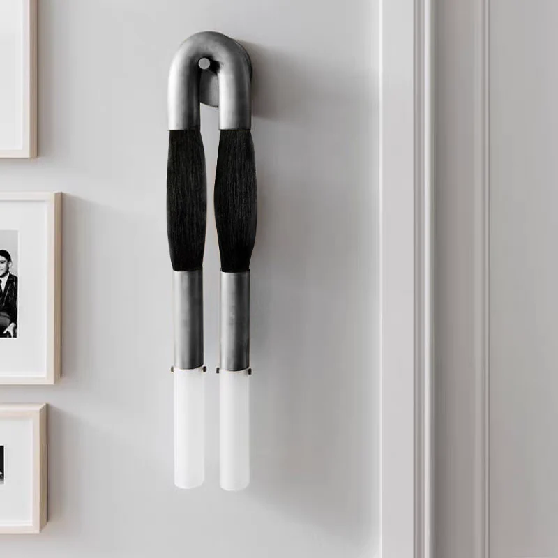 Modern Brass and Glass Wall Sconce