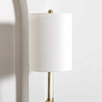 Katipunan Aqua Gold Metallic Brass Table Lamp
