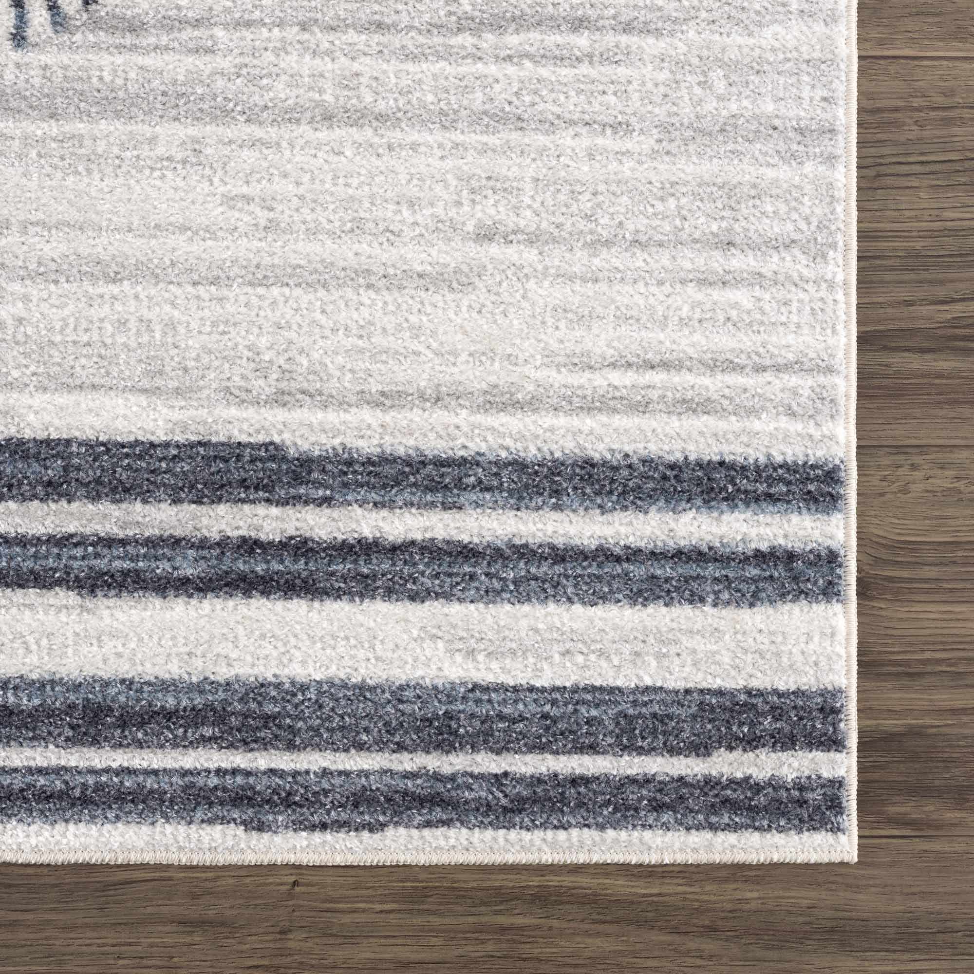 Thad Medium Gray Washable Area Rug