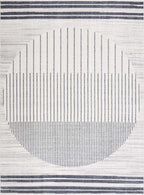 Thad Medium Gray Washable Area Rug