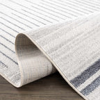 Thad Medium Gray Washable Area Rug