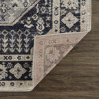 Cabacungan Cream & Gray Washable Area Rug - Clearance