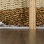 Cabacungan Cream & Gray Washable Area Rug - Clearance
