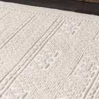 Bahar Cream Washable Area Rug