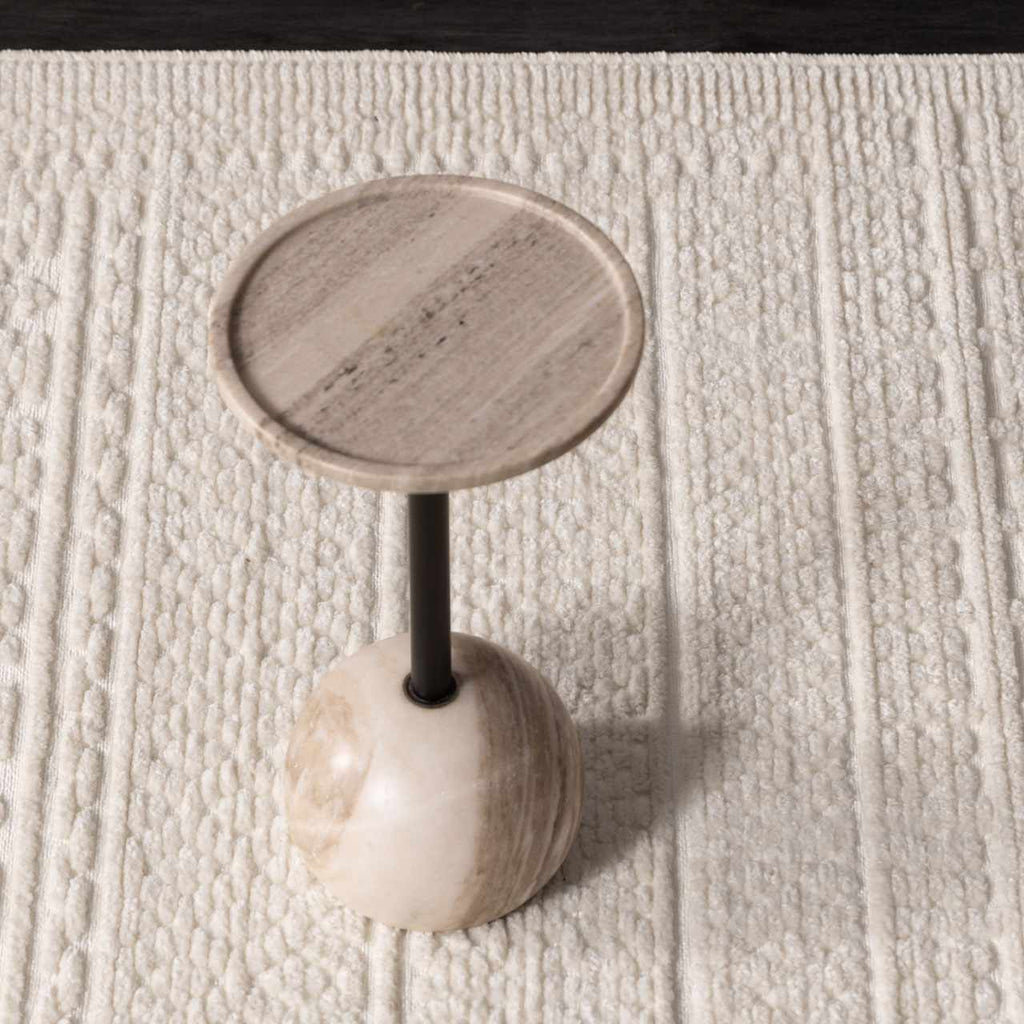 Bahar Cream Washable Area Rug