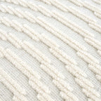 Deron White Washable 3D Rug