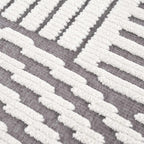 Deron Gray Rainbow Washable Rug
