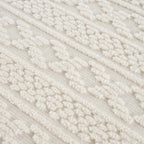 Fadey White 3D Washable Rug