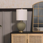 McMurray Green Textured Table Lamp - Clearance