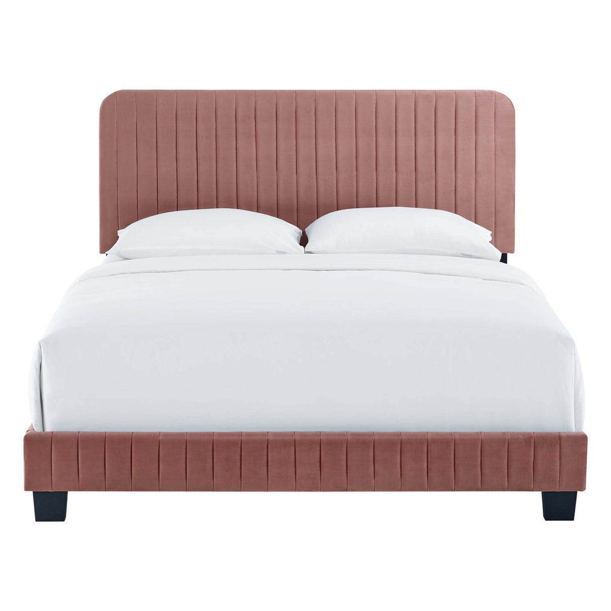 Celine Channel Tufted Performance Velvet Twin Bed by Modway