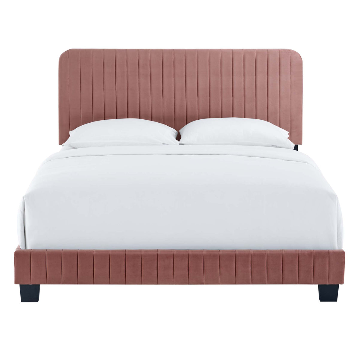 Celine Channel Tufted Performance Velvet Queen Platform Bed by Modway