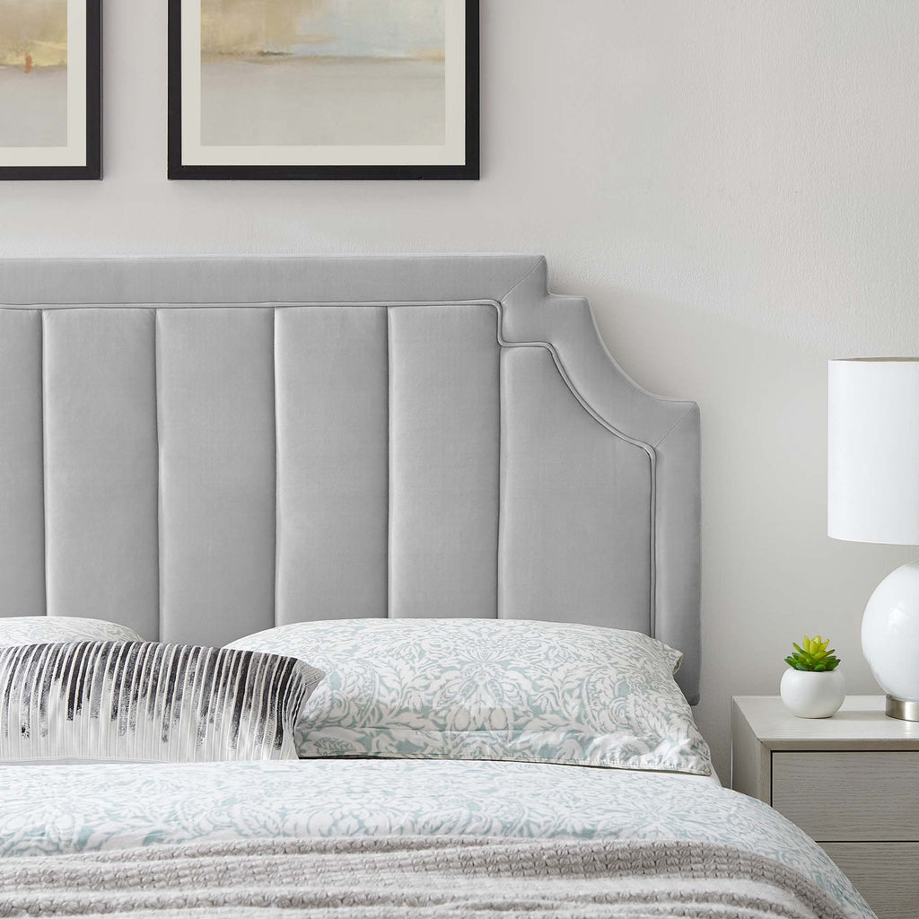 Alyona Channel Tufted Performance Velvet Twin Headboard by Modway
