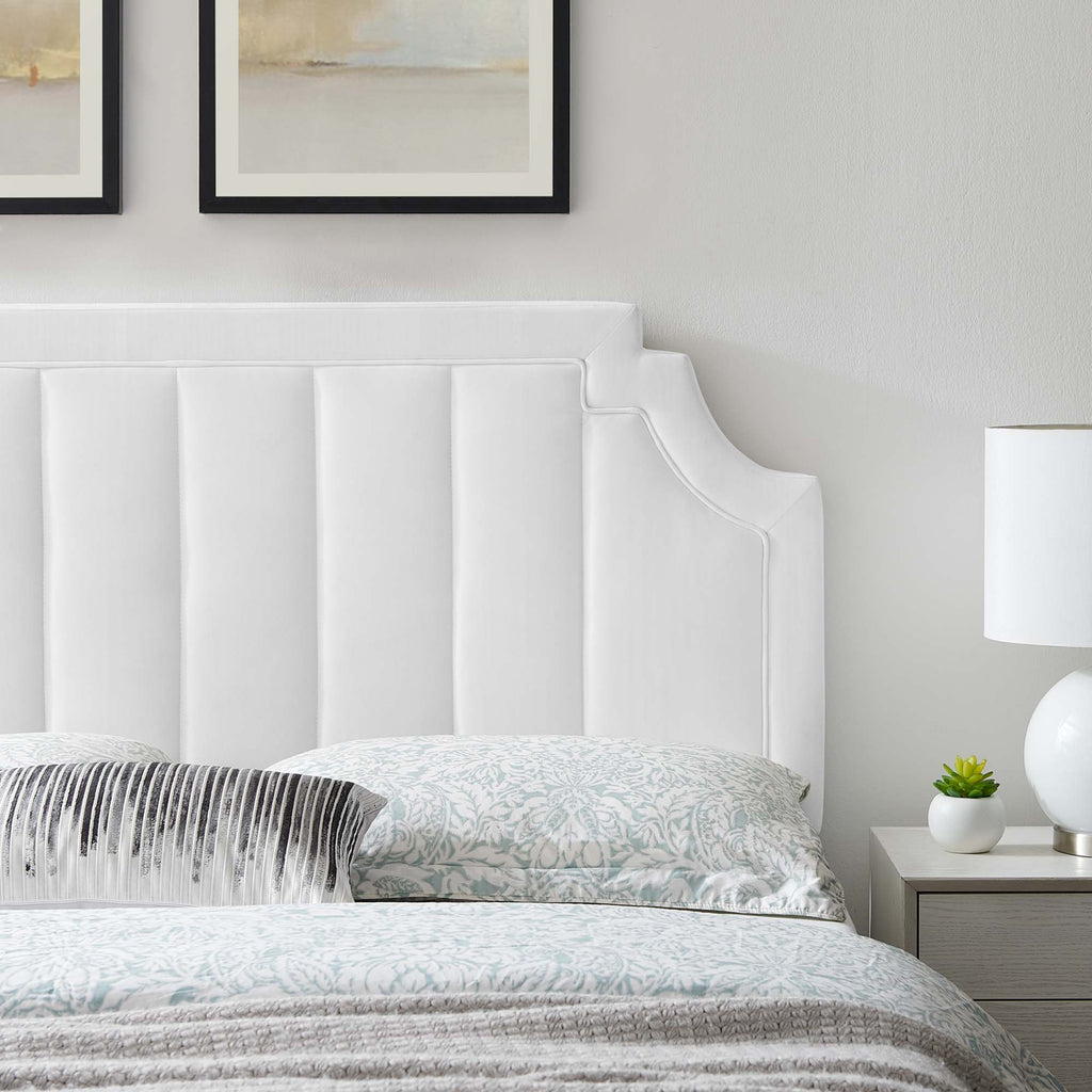 Alyona Channel Tufted Performance Velvet Full/Queen Headboard by Modway