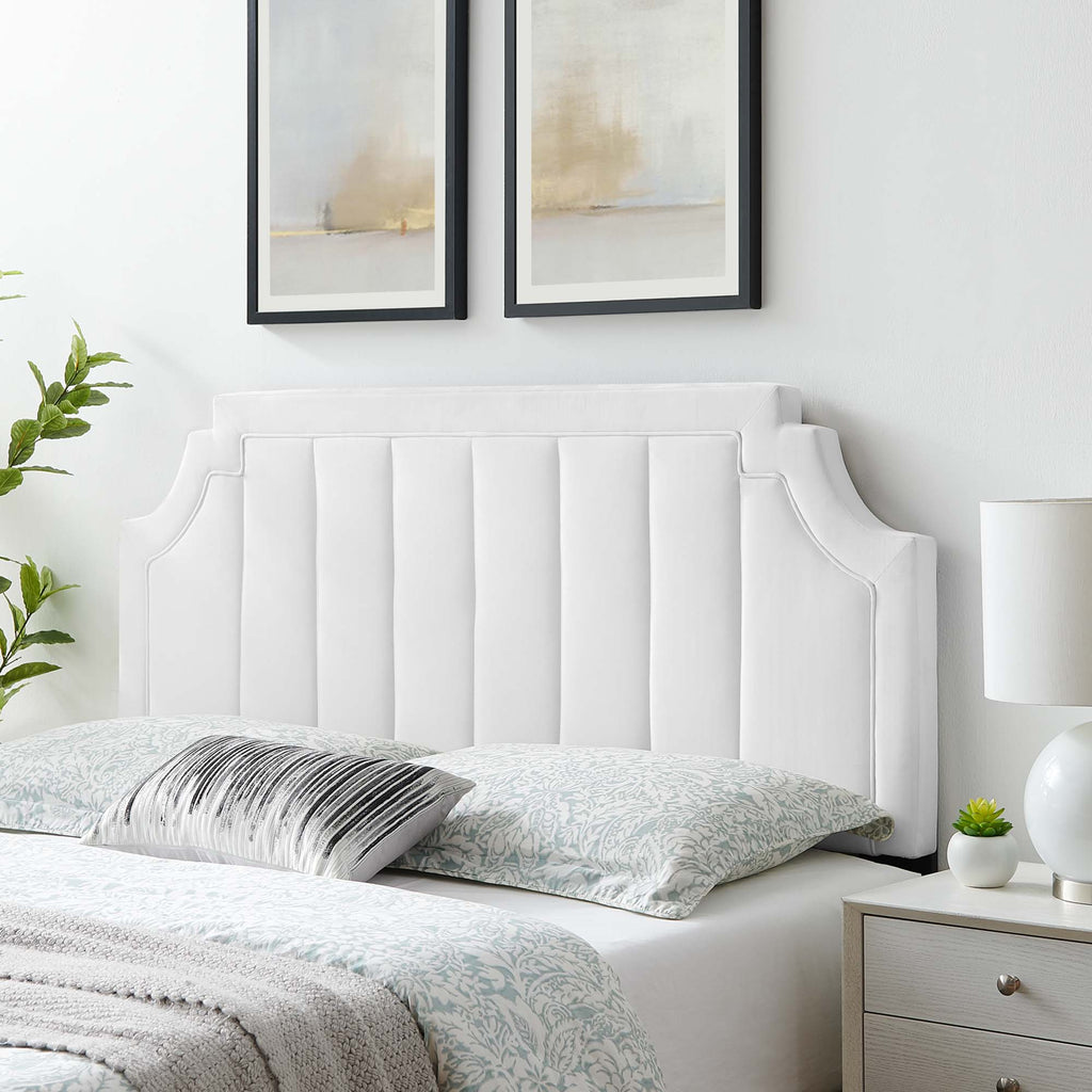 Alyona Channel Tufted Performance Velvet Full/Queen Headboard by Modway