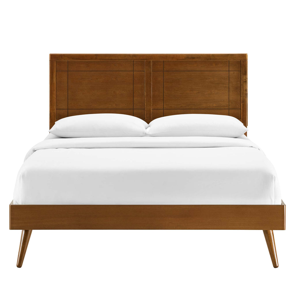 Marlee Wood Queen Platform Bed With Splayed Legs by Modway