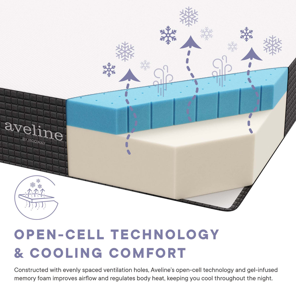 Aveline Memory Foam King Mattress by Modway