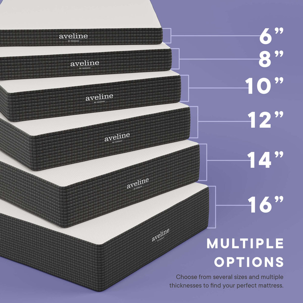 Aveline Memory Foam King Mattress by Modway