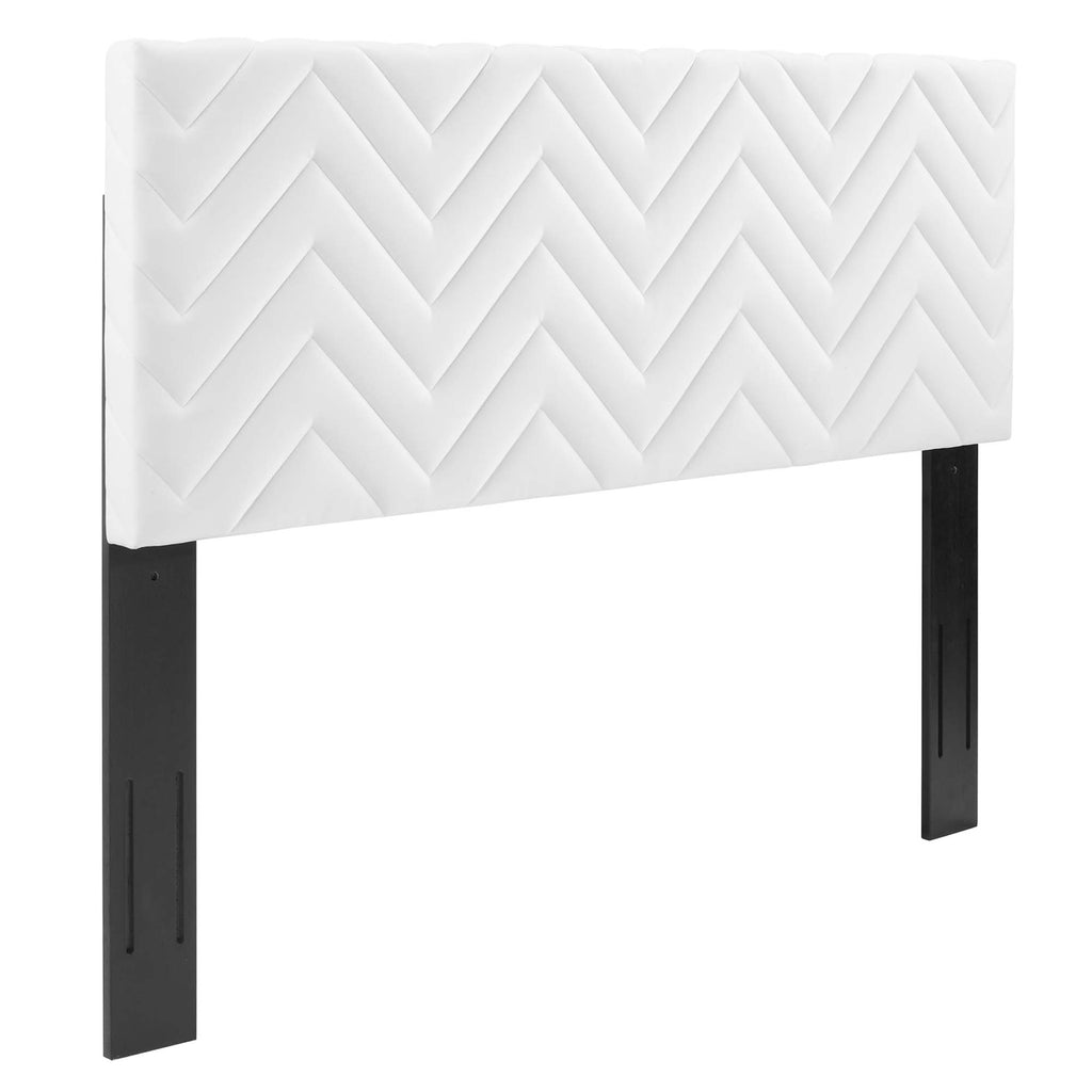 Mercy Chevron Tufted Performance Velvet Twin Headboard by Modway