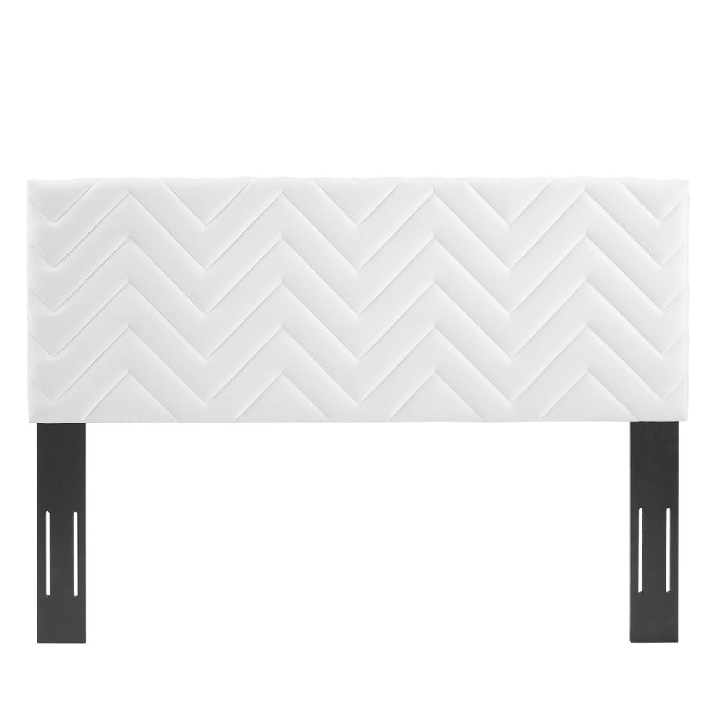 Mercy Chevron Tufted Performance Velvet Full/Queen Headboard by Modway