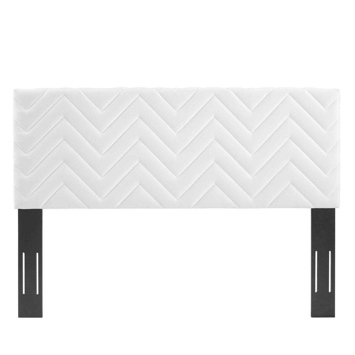 Leah Chevron Tufted Performance Velvet Queen Platform Bed by Modway