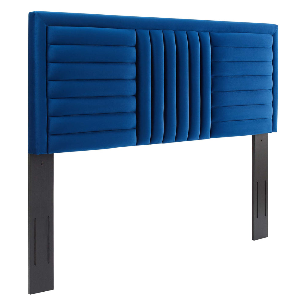 Believe Channel Tufted Performance Velvet Full/Queen Headboard by Modway