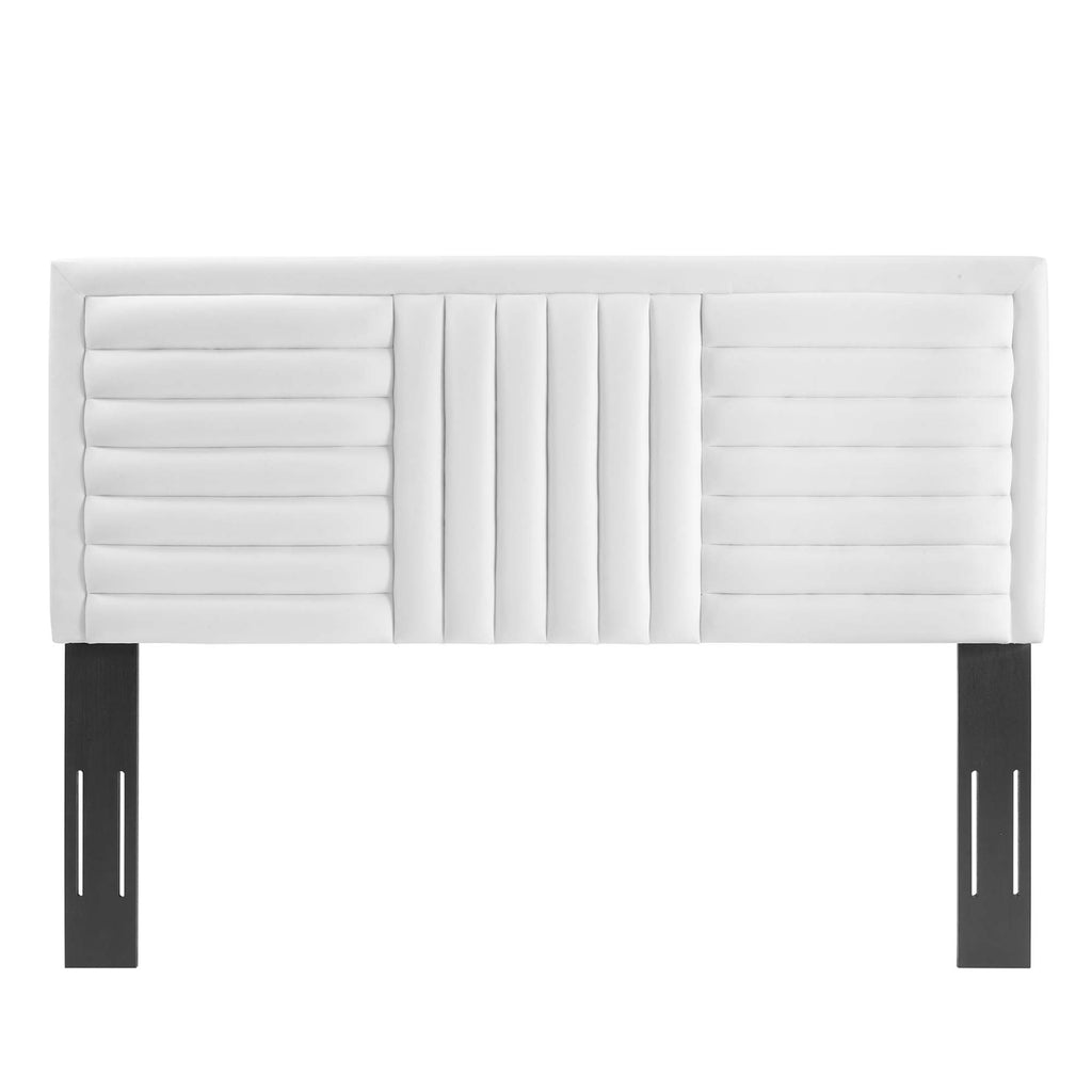 Believe Channel Tufted Performance Velvet King/California King Headboard by Modway